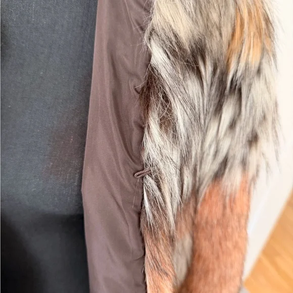 BB Dakota Brown Faux Fur Jacket - Picture 5 of 11